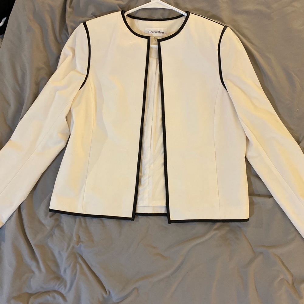 White Calvin Klein Blazer